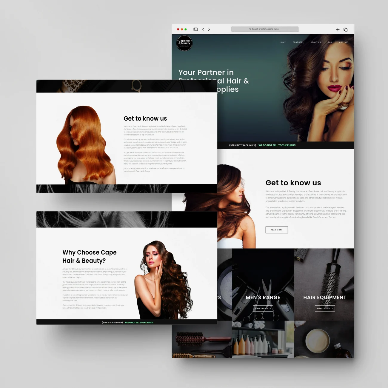 Wildly Kreativ Website Design - Hair Product Supplier Website