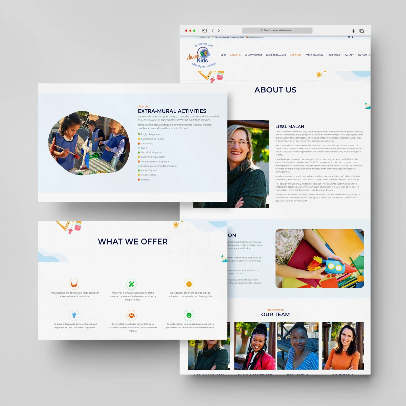 Wildly Kreativ Website Design - Day Care and School Website