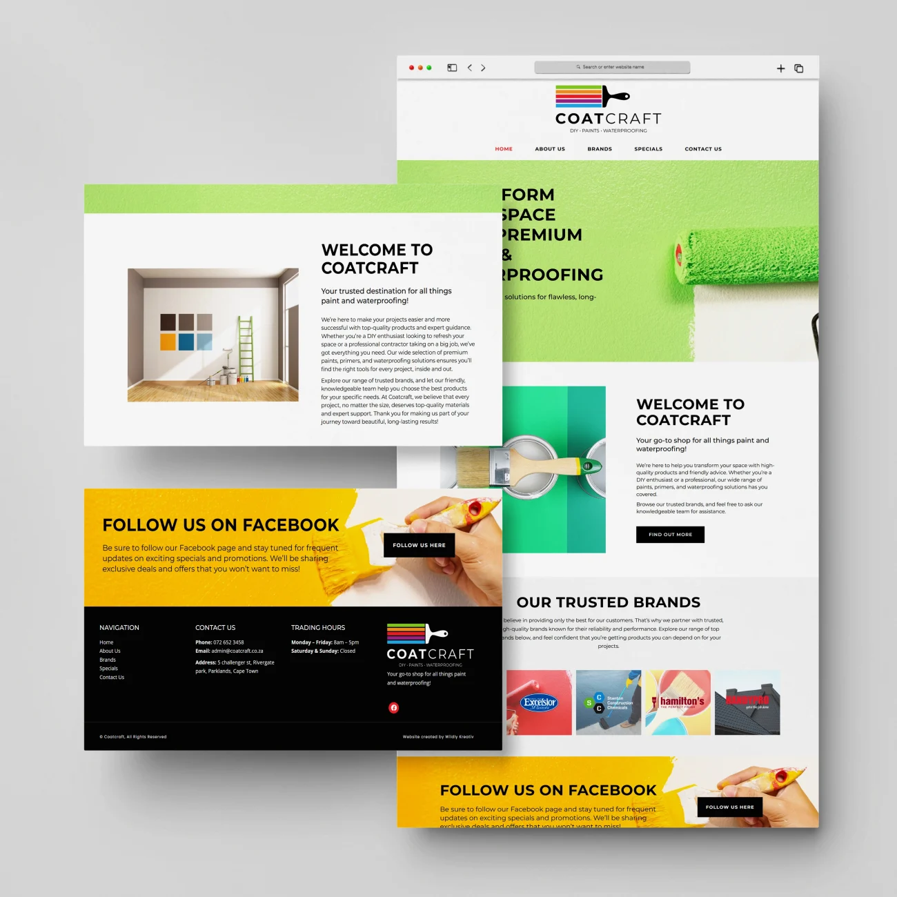 Wildly Kreativ Website Design - Paint Store Website